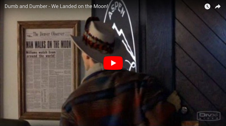 Dumb And Dumber Landed On The Moon Poster