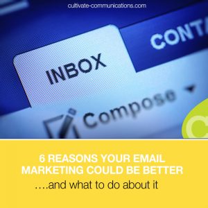 6 Reasons Your Email Marketing Could Be Better….and what to do about it