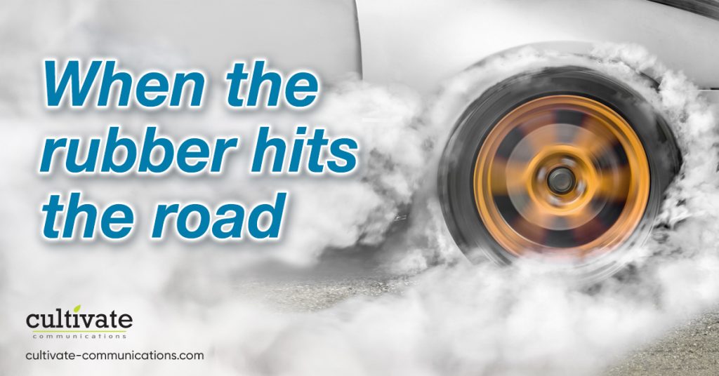 Rubber Hits Road